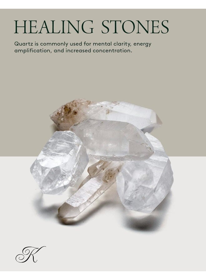 KALIFANO Quartz Points Bundle (500+ Carats) - Bulk High Energy Raw Lemurian Reiki Cuarzo Crystal Used for Clarity and Purpose - Information Card Included (Family Owned & Operated) - Image 2